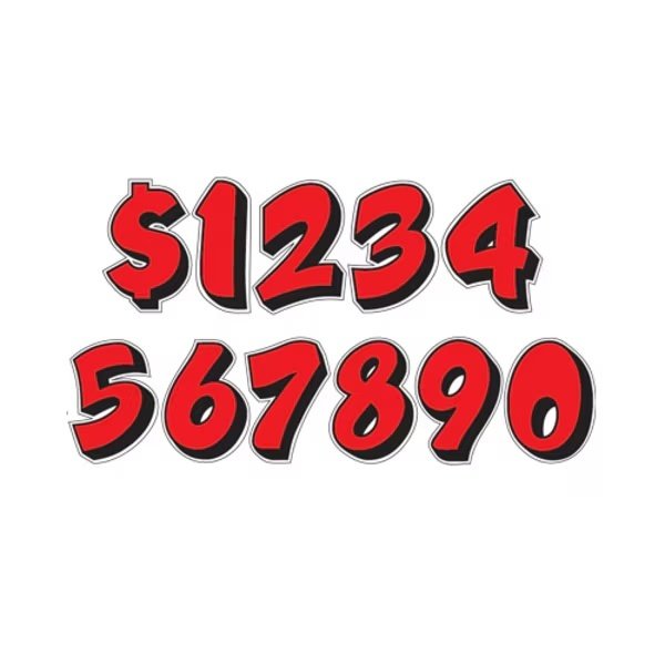 Die Cut Graphic Red /Black Adhesive Numbers: Volvo Pk, Ez Line, Mfr#: 965-VOL